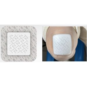 Kliniderm Foam Silicone Border Flexible schuimverband met kleefrand 15 x 15 cm, 5 stuks