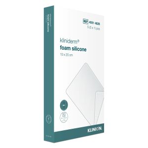 Kliniderm Foam Silicone schuimverband 10 x 20 cm, 5 stuks
