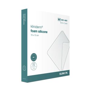 Kliniderm Foam Silicone schuimverband 15 x 15 cm, 5 stuks