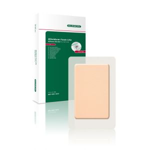 Kliniderm Lite Foam Silicone Border dun schuimverband met kleefrand 5 x 12,5 cm, 5 stuks
