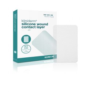 Kliniderm siliconen wondcontactlaag 5 x 7,5 cm, 10 stuks