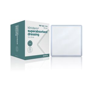 Kliniderm Superabsorbent superabsorberend verband 10 x 10 cm, 100 stuks