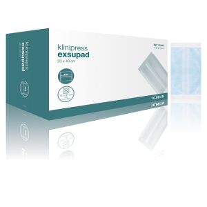 Klinion Exsupad absorberend verband 20 x 40 cm steriel, 6 stuks