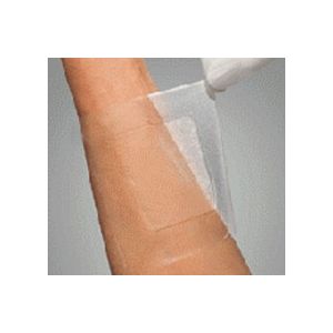 Klinion Mesitran Border honingverband met kleefrand 10 x 10 cm, 5 stuks