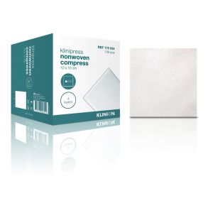 Klinion non-woven gaaskompres 10 x 10 cm 4-laags, 50 stuks