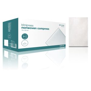 Klinion non-woven gaaskompres 10 x 20 cm 4-laags, 100 stuks