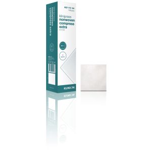 Klinion non-woven gaaskompres 5 x 5 cm 8-laags, 100 stuks