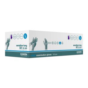 KPP Sensitive Long nitril onderzoekshandschoen maat L, 150 stuks