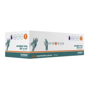 KPP Sensitive Long nitril onderzoekshandschoen maat S, 150 stuks