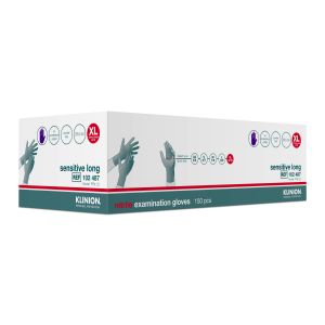 KPP Sensitive Long nitril onderzoekshandschoen maat XL, 150 stuks