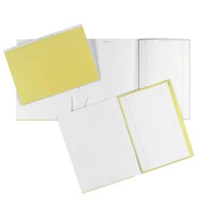 Alphanorm kaartmap, DIN A4 liggend, geel, 100 stuks