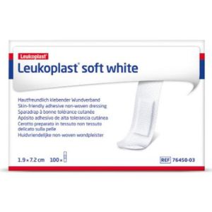 Leukoplast Soft White wondpleister, 1,9 x 7,2 mm, 100 stuks