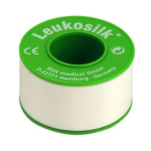 Leukosilk hechtpleister, 1,25 cm x 9,2 m, per rol
