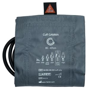 HEINE latex-vrije twin-tube (2-slangsysteem) bloeddrukmanchet voor grote volwassenen, maat 17 × 70 cm (armomtrek 35 – 47 cm). Compatibel met HEINE GAMMA XXL LF.