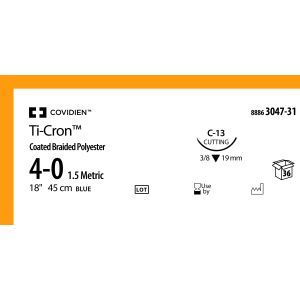 Ti-Cron blauw 4-0, C-13, 88863047-31, 36 stuks