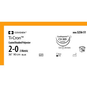 Ti-Cron blauw 2-0, CV-305, 88863256-51, 36 stuks