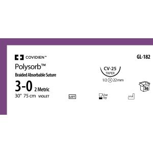Polysorb violet 3-0, CV-25, GL-182, 36 stuks