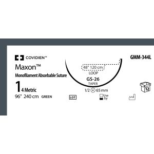 Maxon groen 1-0, GS-26 LOOP, GMM-344L, 12 stuks
