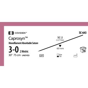 Caprosyn ongekleurd 3-0, SC-2, SC-643, 36 stuks