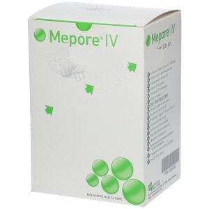 Mepore IV infuuspleister, 5,5 x 5 cm, 100 x 1 stuk