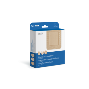 HEKA siliconen schuimverband met border type 5, 5 stuks
