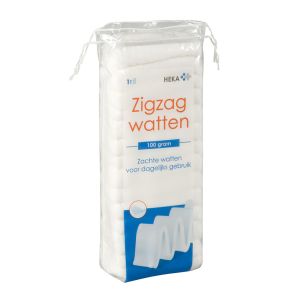 HEKA verbandwatten zigzag 100 g niet steriel