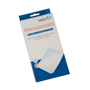 HEKA eilandpleister 10 x 20 cm steriel, 100 stuks