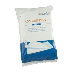 HEKA Fluffpulp onderlegger 60 x 60 cm, 8 stuks