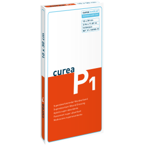 Curea P1 superabsorberend wondverband 10 x 30 cm steriel, 10 stuks