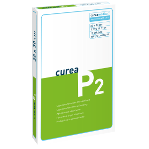 Curea P2 superabsorberend wondverband 20 x 30 cm steriel, 10 stuks