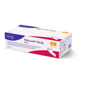 Peha-soft nitrile handschoenen wit XS, 200 stuks