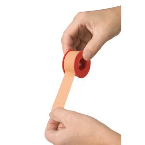 HEKA Plast hechtpleister textiel ring 5 m x 2,5 cm niet steriel, 12 stuks