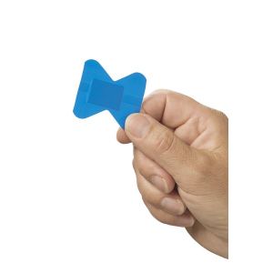 HEKA Navul blauwe HACCP pleister 50 x 45 mm niet steriel, 25 stuks