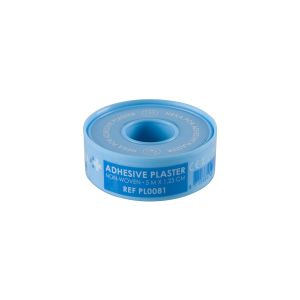 HEKA Por nonwoven hechtpleister ring 5 m x 1,25 cm niet steriel, 18 stuks