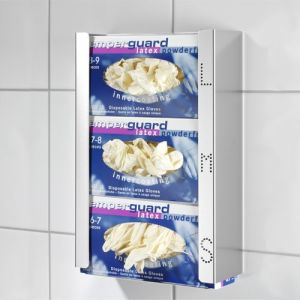 Handschoenen dispenser Trio RVS