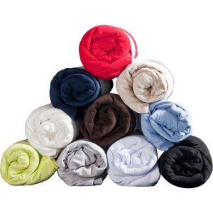 Badstof hoeslaken met uitsparing Rood