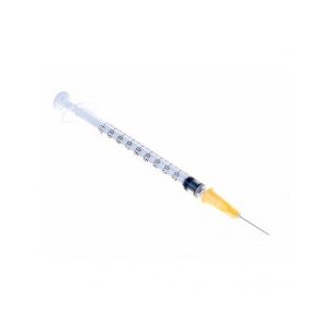 BD Plastipak 3-delige injectiespuit 1 ml Tuberculin + 25G 0,5 x 16 mm naald, 120 stuks