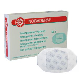 Nobaderm transparant wondverband 6 x 7 cm, 50 stuks