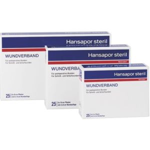 Hansapor Steril 10 x 20 cm, 25 stuks