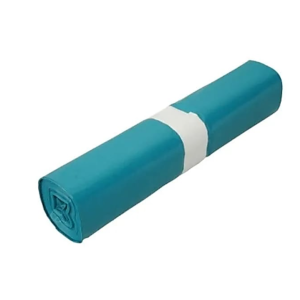 Afvalzak, LDPE, blauw - 120 L, T70, 10 rollen á 20 zakken