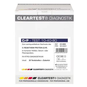 Cleartest crp, grenswaarde: 10-40-80 mg/l, 10 tests