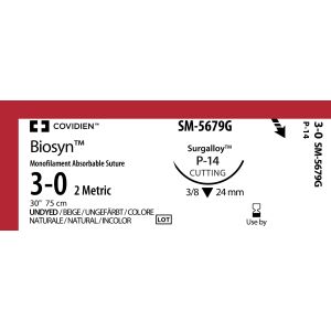 Biosyn ongekleurd 3-0, P-14, SM-5679G, 12 stuks