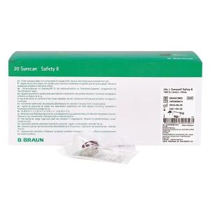 B. Braun Surecan Safety II Needle portnaald, 20G x 12 mm