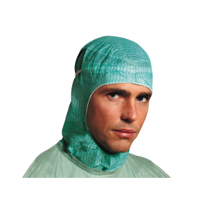 Operatiemuts Glenn groen met zweetband one size, 40 stuks