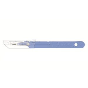 Swann Morton safety scalpel met intrekbare beschermkap, wegwerp, RVS, nr. 15, bulkverpakking, niet-steriel