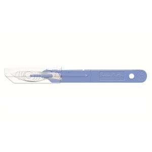 Swann Morton safety scalpel met intrekbare beschermkap, wegwerp, RVS, nr. 24, bulkverpakking, niet-steriel