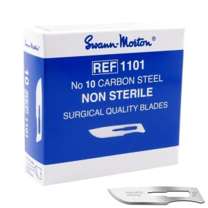 Swann Morton scalpelmesjes carbon, niet steriel, nr. 10