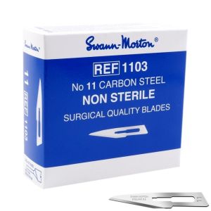 Swann Morton scalpelmesjes carbon, niet steriel, nr. 11