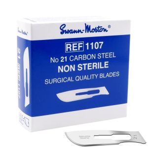 Swann Morton scalpelmesjes carbon, niet steriel, nr. 21