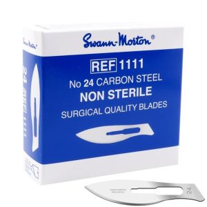 Swann Morton scalpelmesjes carbon, niet steriel, nr. 24